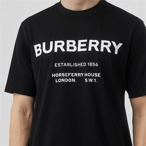 burberry horseferry print cotton t-shirt